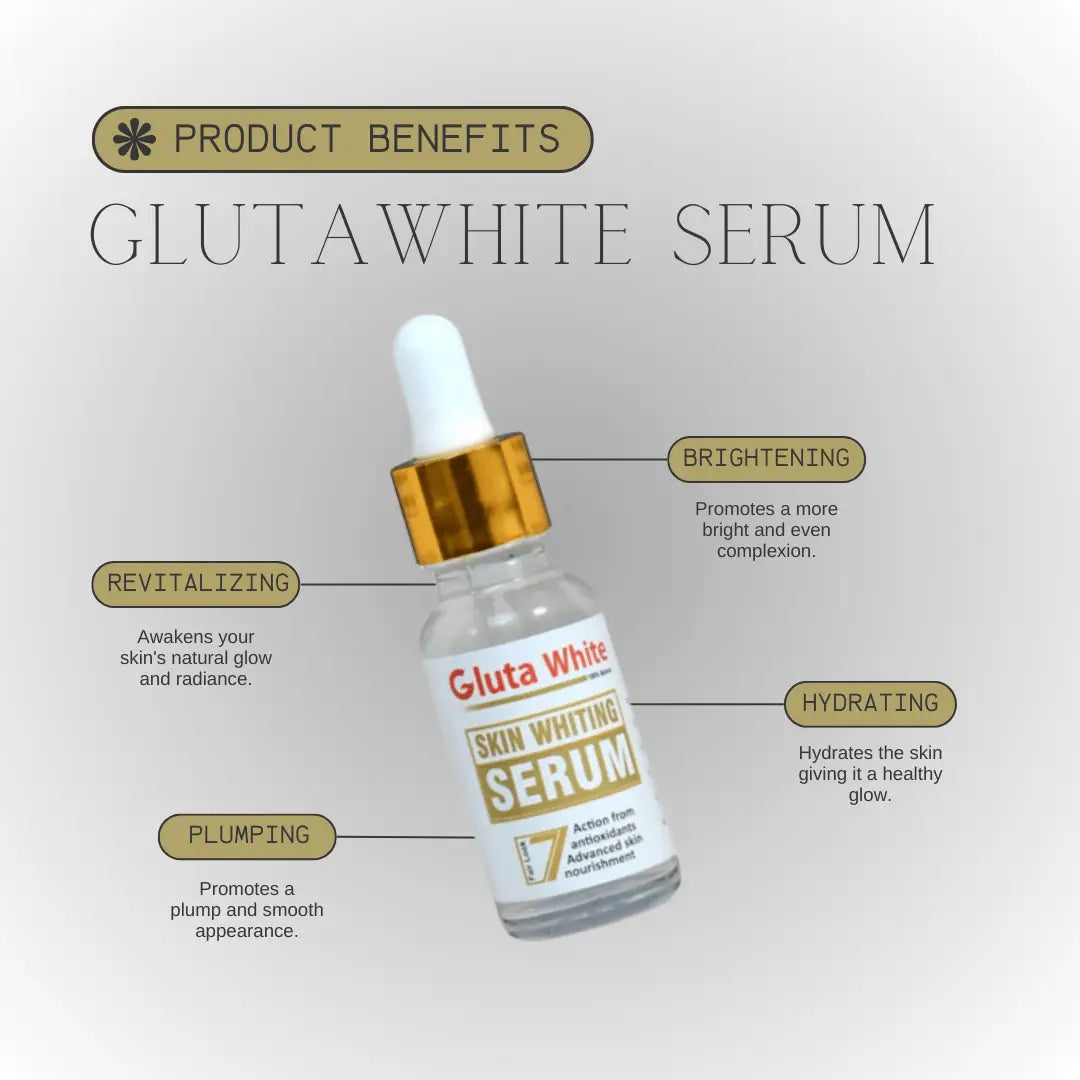 Gluta White Skin Whitening Serum | Brightening & Plumping